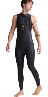 2026 2XU Männer Propel P:1 ärmellos Swim Neoprenanzug MW4992c - Black / Ambition