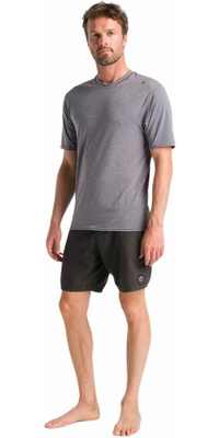 2026 C-Skins Männer NuWave UV Basics Kurzarm Surf Tee C-NLYSURFM - Deep Grey Heather
