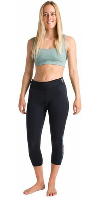 Skins Frauen Solace 1.5mm Flatlock 2025 C- 3/4 Neoprenanzug Leggings C-SO15LE34 - Raven Black / Tropical