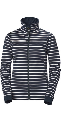 Helly Hansen Frauen Crew Fleece 2025 Jacke 30357 - Navy Stripe