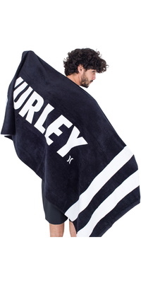 2026 Hurley Fastlane 2 Stripe Towel AMAX23Q1FT - Black