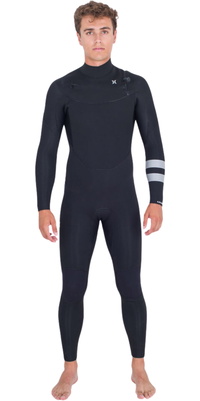 2025 Hurley Männer Advant 5/3mm Brustreißverschluss Neoprenanzug MFS0013533 - Black