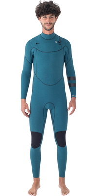 2026 Hurley Männer Plus 4/3mm Brustreißverschluss Neoprenanzug MFS0012403 - Black / Sky / Blue