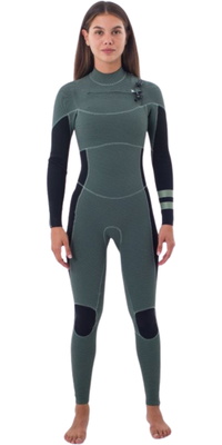 Hurley Frauen Plus 4/3mm Brustreißverschluss Neoprenanzug WFS0012403 - Black Petina