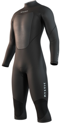 2026 Mystic Männer Brand 3/2mm Langarm Short Leg Rückenreißverschluss Neoprenanzug 35000.250032 - Black