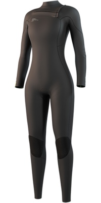 2026 Mystic Frauen Evolve Natural Foam 4/3mm Brustreißverschluss Neoprenanzug 35000.250040 - Black