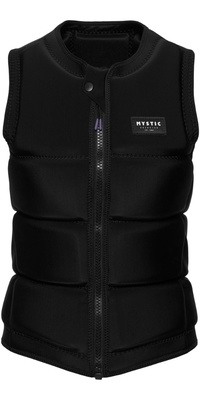 2026 Mystic Frauen Star Front Zip Wake Impact Vest 35005.240246 - Black