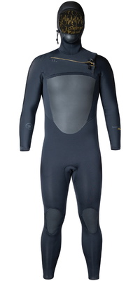2025 Xcel Mens Drylock 6/5mm Hooded Chest Zip Wetsuit MC65DHN4 - Black