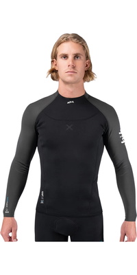 2026 Zhik Männer Microfleece X Neoprene Wetsuit Top DTP-0580-BLK - Black