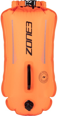 2026 Zone3 Recycled 28L Safety Buoy / Dry Bag SA23RSBDB11 - Hi Vis Orange