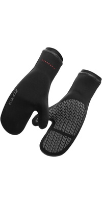 2026 ZONE3 Thermo Tech Warmth Swim Mitts NA24UHTM101 - Black / Silber / Rot