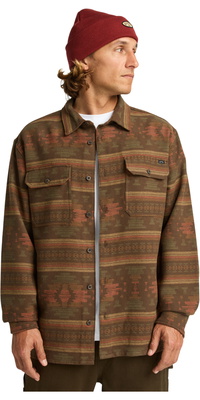 2025 Billabong M&auml;nner Offshore-Jacquard-Flanellhemd EBYWT03013 - Dark Cedar