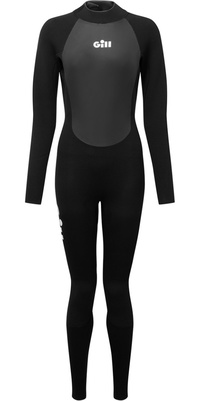 2025 Gill Frauen Pursuit 4/3mm RÃ¼ckenreiÃŸverschluss Neoprenanzug 5029W - Black