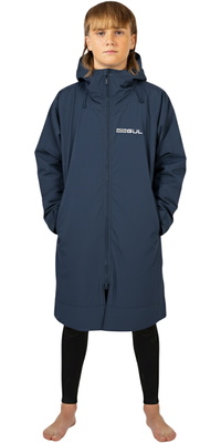 2026 Gul Junior Revorobe Langärmeliger Wickelmantel AC0135-C6 - Navy / Grey