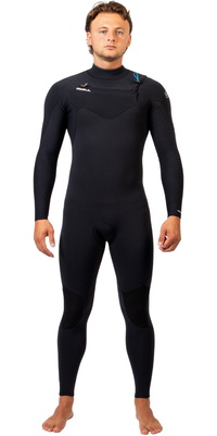 2026 Gul Männer Yulex Flexor 4/3mm Brustreißverschluss Neoprenanzug FX1220 - Black