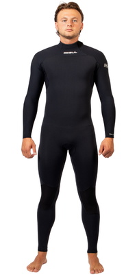 2026 Gul Mens Yulex Flexor 4/3mm Back Zip Wetsuit FX1217 - Black
