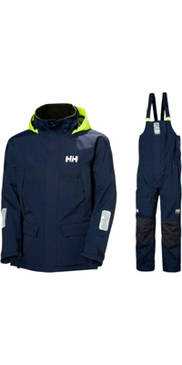 2026 Helly Hansen Männer Pier 4.0 Jacke & Pier 4.0 Segelanzug Mit Latz HHMPJAPBBN - Navy