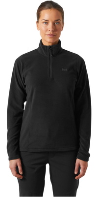 2026 Helly Hansen Frauen Daybreaker 1/2 Zip Fleece 50845 - Black