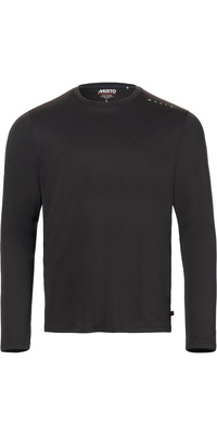 2026 Musto Männer Evo Crew Sunblock Long Sleeve T-Shirt 82433 - Black