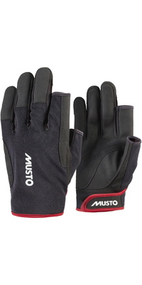2026 Musto Essentials Sailing Long Finger Gloves 2.0 86117 - Black