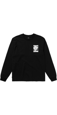 2025 Mystic Männer Heartsease Langarm T-Shirt 35105.260700 - Schwarz