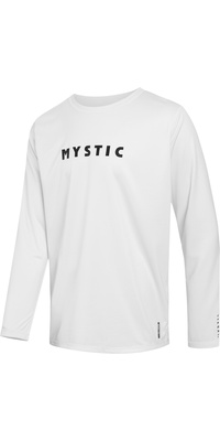2026 Mystic Mens Star Long Sleeve Quick Dry Rash Vest 35001.250202 - Off White