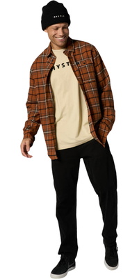 2025 Mystic M&auml;nner The Check Shirt 35105.260305 - Golden Brown