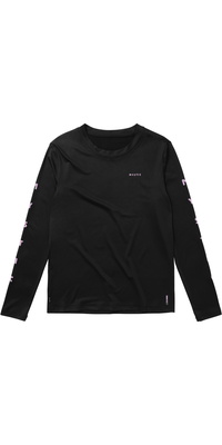 2026 Mystic Womens Solstice Long Sleeve Rash Vest 35001.250200 - Black