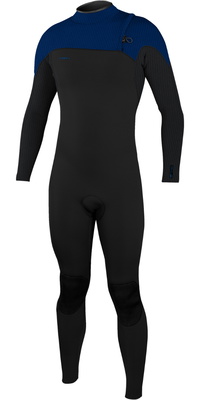 2025 O'Neill Männer Hyperfreak Comp 4/3mm Zipless Neoprenanzug 4971 - Black / Twilight Blue