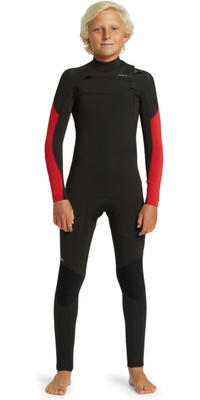2026 Quiksilver Junior Everyday Sessions 3/2mm Brustreißverschluss Neoprenanzug EQBW103107 - High Risk Red