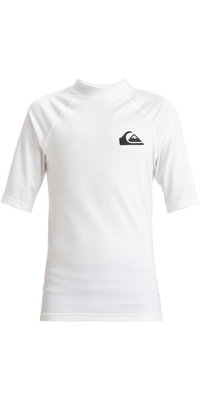 2026 Quiksilver Junior Everyday Kurzarm-Lycra-Weste AQBWR03064 - White