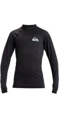 2026 Quiksilver Junior Everyday UPF50 Long Sleeve Rash Vest AQBWR03065 - Black