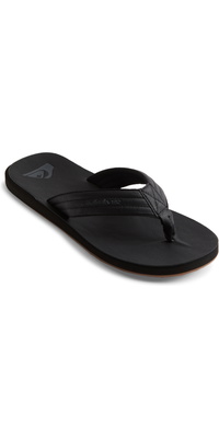 2025 Quiksilver Männer Carver Sandalen Aus Nubuk AQYL100623 - Solid Black