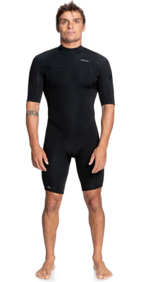 2026 Quiksilver Männer Everyday Sessions 2/2mm Rückenreißverschluss Frühlingsanzug Neoprenanzug EQYW503037 - Black