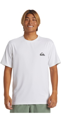 2026 Quiksilver Männer Everyday Surf Short Sleeve UPF T-Shirt AQYWR03135 - White