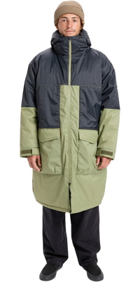 2026 Quiksilver Mens Full Rig Hooded Poncho Jacket EQYJK04188 - Loden Green