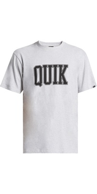 2025 Quiksilver Mens Griff Quik Short Sleeve Tee AQYZT09970 - Snow Heather