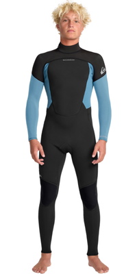 2026 Quiksilver Männer Prologue+ 4/3mm Rückenreißverschluss Neoprenanzug 25AW213516 - Cloud Blue