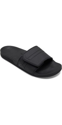 2026 Quiksilver Männer Rivi Slide Adjust Schieber AQYL101038 - Black / Grau / Black