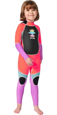 2026 Rip Curl Groms Omega 1.5mm Back Zip Easy On / Off Wetsuit 002TSP - Hot Pink