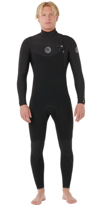 2026 Rip Curl Männer Flashbomb 4/3mm Brustreißverschluss Neoprenanzug 17CMFS - Black