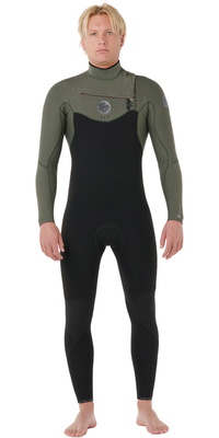 2026 Rip Curl Männer Flashbomb 4/3mm Brustreißverschluss Neoprenanzug 17CMFS - Deep Cactus