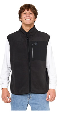2025 Rip Curl Mens Search Polar Fleece Vest 09YMFL - Black