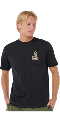 2025 Rip Curl Männer Vaporcool Search Stack Tee 0K5MTE - Black / Olive