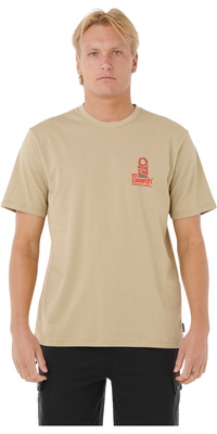 2025 Rip Curl Männer Vaporcool Suche Stack Tee 0K5MTE - Khaki Rock