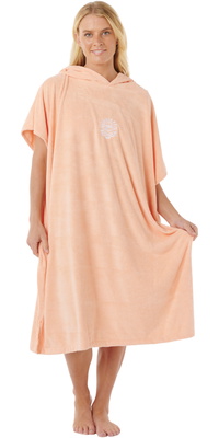2026 Rip Curl Womens Classic Surf Hooded Towel 00ZWTO - Bright Peach