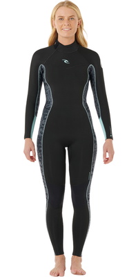 2025 Rip Curl Frauen Dawn Patrol 4/3mm Rückenreißverschluss Neoprenanzug 163WFS - Mint