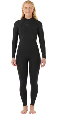 2026 Rip Curl Frauen Dawn Patrol 5/3mm Rückenreißverschluss Neoprenanzug 162WFS - Black