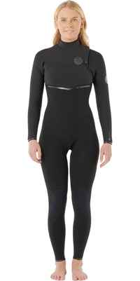 2026 Rip Curl Frauen E-Bomb 5/3mm Zip-frei Neoprenanzug 16KWFS - Black