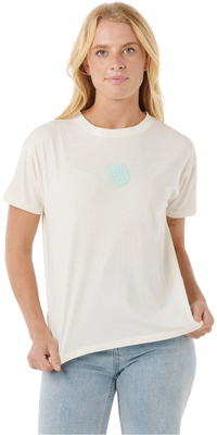 2025 Rip Curl Frauen Icons Of Surf Relaxed Tee 0EGWTE - Shell